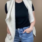 Jones New York Plush Small Oversized Teddy Waterfall Open Shawl Cardigan Vest Photo 0