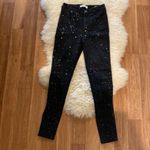 Sanctuary Social Standard by Black Jeans w/ Silver Splatter Paint Dots EUC Sz 4 Photo 54