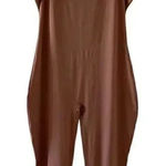 SKIMS  All-In-One Mock Neck Sleeveless  Zipper Back Closure Caramel SZ 4X #1474 Photo 0