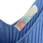 Free People FP Beach  Ribbed Knit Swing Blue Sleeveless Roper Size Large Photo 6