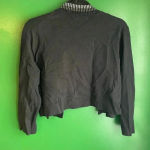 Calvin Klein CLEARANCE!! Crop Cardigan Bling Rhinestones Black Size Large EUC! Photo 3