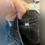 Levi’s Destructed Denim Mini Skirt | Size 27 Button Fly | Studded | Distressed Black Photo 4