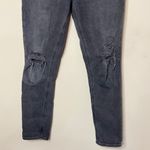 AGOLDE Nico High Rise Slim Fit Jeans Cassette Faded Black Distressed, Size 26 Photo 4