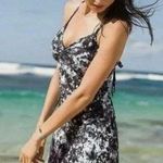 Athleta NWOT  Printed Zumma Swim Dress Coverup Athleisure Athletic B&W Size XXSP Photo 0