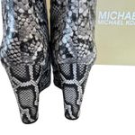 Michael Kors NEW Isra Wedge BOOTS Women's 10 Leather Snake Embossed Knee Hi Boot Photo 6