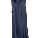 Dessy Collection Off the Shoulder Crepe Column Gown TYLE 3030 Size 0 Photo 4