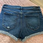 Abercrombie & Fitch  Dark Wash Distressed Harper Low Rise Shorts Photo 2