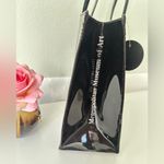BLACK The Metropolitan Museum of Art Little Black Tote Purse Vinyl Plastic Rare Photo 3