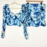 Good Time USA Ruched Mesh Crop Top & Skirt 2pc Set Size 2X 18/20 NWT Stretch Photo 2