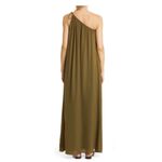 TWP Dinner At Mackizi Olive Green Silk Dress Photo 1