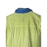 Women’s Yellow Embroidered Flower Sleeveless button front shirt Size undefined Photo 6