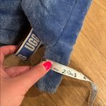 UGG  Fluff Yeah Blue Fuzzy Slipper Slides Size 8 Photo 8
