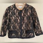 Newport News Black Lace Jacket Size Small Photo 0