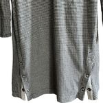 J.Jill  DRESS Small Gingham Knit Side-Snap Dress Long Sleeve Photo 6