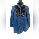 Holding Horses  Embroidered Western Button Up Shirt Womens Size 6 Boho Cowgirl Photo 2