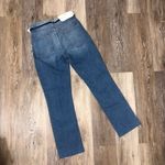 frame denim Frame Le High Straight Tie Waist Raw Hem Jeans Size 25 NWOT Photo 6