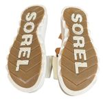 Sorel  Women’s Vibe Criss Cross Slide Sandals – Tan & Cream – Size 10.5 Photo 3