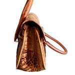 Brahmin Tri-Color Collection Croc Embossed Leather Satchel MSRP $385 Photo 3