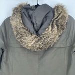 Tommy Hilfiger Women's Olive Green Faux Fur Hooded Gorp Core Parka Jacket XS Photo 7