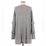Anthropologie Postmark Grey Ruffle Sleeve Bohemian Vibes Sweater Dress Size M Photo 1