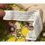 ZARA  Bright 70s Style Retro Floral Mini Dress Women's sz. XS Green Multicolor Photo 7