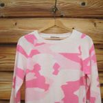 NWT Brodie Pink Cashmere Camo Sweater Pullover Pink Size XS Photo 2