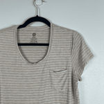 Kindered Brave Women's Short Sleeve‎ V Neck Nursing Tee Sz M Tan Size M Photo 2