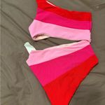 Beach Riot Joyce One Piece Fuchsia Red Neon Pink Sz M NWT Photo 5