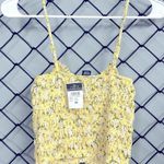 Rue 21 Yellow floral ruched front crop top Photo 1