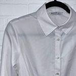 Stradivarius Stradivarious Button Down Bow Belted Dress Photo 4