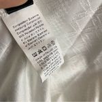 SheIn texture ruched pointed v-neck sleeveless knot front white top Size Medium Photo 9