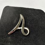 Sarah Coventry Letter Initial A Silver Tone Brooch Pin Signed Photo 1