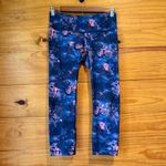 Lululemon  Wunder Under Crop II Leggings Moody Mirage Berry Deep Navy 6 W6C96S Photo 1