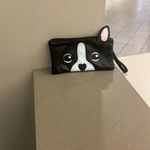 Wristlet Black and White Dog Face Wristlet. CUTE & CLEAN Photo 2