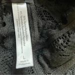 Jenny Jen Black Embroidered Floral Lace RACERBACK PADDED BRALETTE Spandex SZ L Black Size L Photo 7