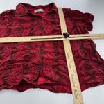 Urban Outfitters  Top‎ Womens Medium Red Snake Print Button Down Photo 8