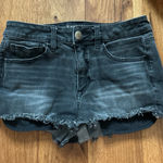 American Eagle  Outfitters Jean Shorts Black High-Rise Photo 0