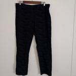 Amanda & Chelsea  14 Heavy Knit Black Paisley Print Pants Workwear Photo 3