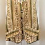 Rare!! Opera by Mimi vintage brocade vest size large Green Photo 1