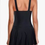 NWT One Piece Skirted Swimsuit Medium Black Photo 3