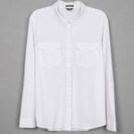 Eddie Bauer  Womens Classic Fit White Long Sleeve Button Down Shirt Large Photo 1