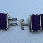 Obermeyer  Stowaway Waist Bum Bag Fanny Pack Purple Quilted Adjustable Nylon Ski Photo 5