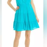 Crown & Ivy Vibrant Turquoise Mini Dress Photo 0