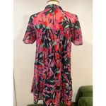 Corey Lynn Roma Calter Tammy Mini Floral Baby Doll Dress Silk Small Pink Photo 5