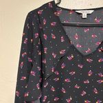 The Pioneer Woman Floral Ruffle Sleeve Blouse – Size M Black Size M Photo 5