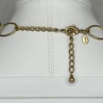 Chico's Vintage Brown Faceted Pendant on Gold Tone Chain Link Necklace Photo 4