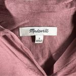 Madewell  Pink Satin Button‎ Up Darted Top Photo 2