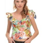 ZARA Floral Top Size Medium Photo 0