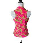Tzu Tzu Womens Top Sleeveless Pink Green Golf Athletic Tennis Medium Photo 1
