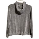 Vintage Oleg Cassini‎ Velour Zip Hoody Jacket Gray Size M Photo 3